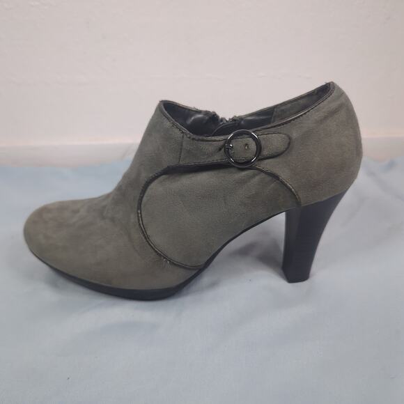 Solesensibility Karine Grey Memory Foam Heel Ankle Booties Womens Size 8.5 - Picture 2 of 8